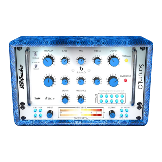 DiBiQuadro SaturnLO User Manual