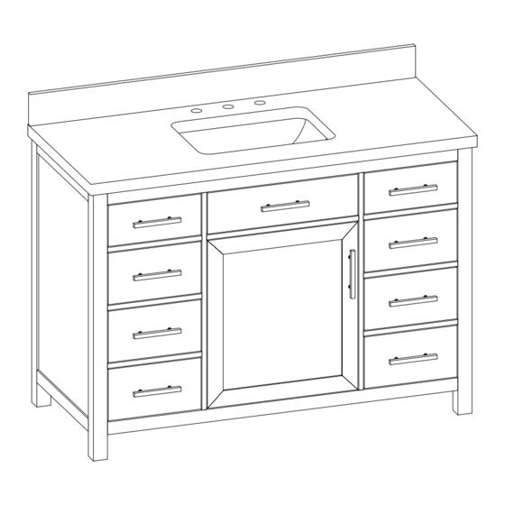 Home Decorators Collection BONHEUR HDPEV48V Assembly Instructions Manual