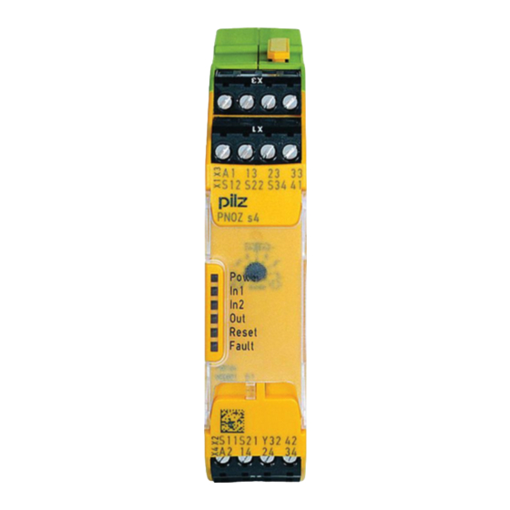 Pilz PNOZ s4 Operating Manual