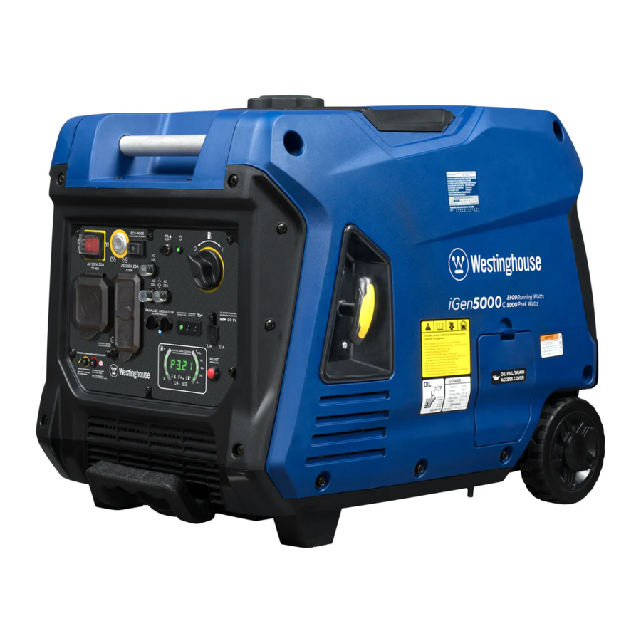Westinghouse iGen5000c - Inverter Generator Manual
