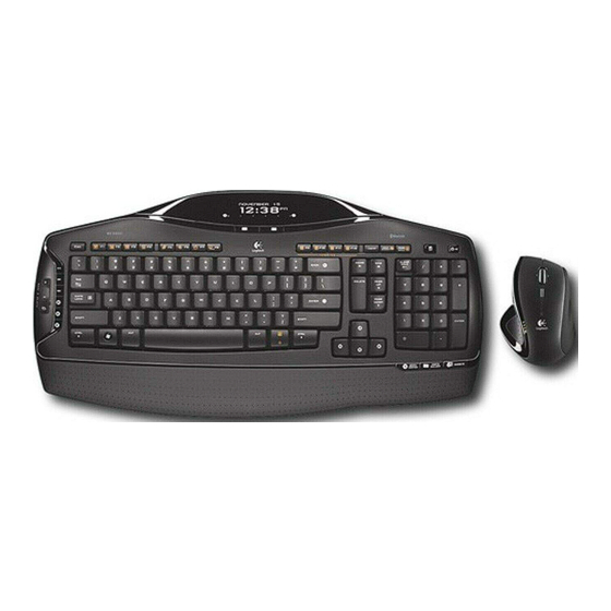 Logitech 5500 - Cordless Desktop MX Revolution Wireless Keyboard Quick Start Manual