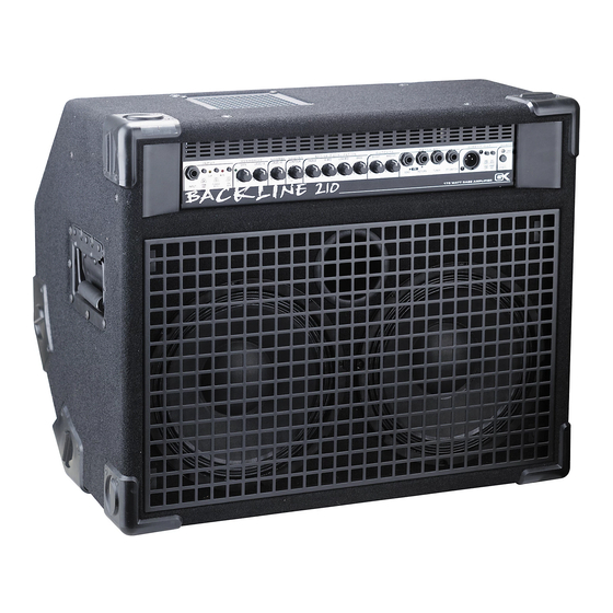 Gallien-Krueger Backline 210 Combo Amp Manuals