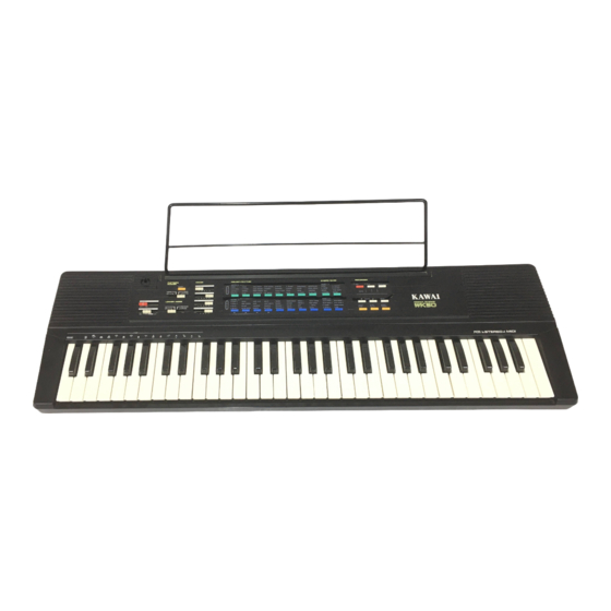 Kawai wk50 Owner's Manual