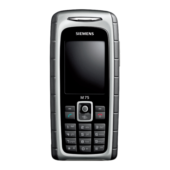 Siemens M75 User Manual