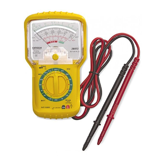Extech Instruments 38073 User Manual