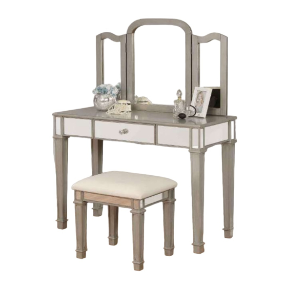 Coaster VANITY SET 930131 Assembly Instructions