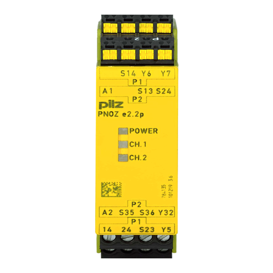 Pilz PNOZ e2.2p Operating Manual