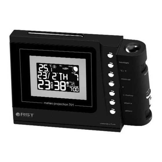 RST METEO PROJECTION 701 Instruction Manual