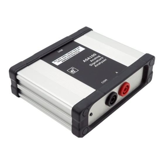 Electron Plus ASA100 User Manual