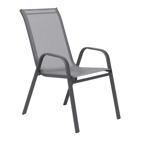CONFORAMA GARDEN CHAIR PRIME 594158 Assembly Instructions Manual