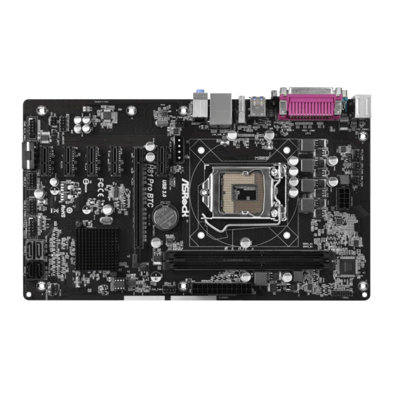 ASROCK H81 Pro BTC Installation Manual