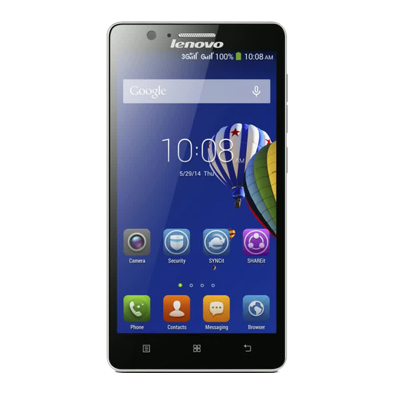 Lenovo A536 Quick Start Manual