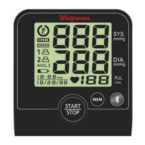 Walgreens HL158HD Instruction Manual