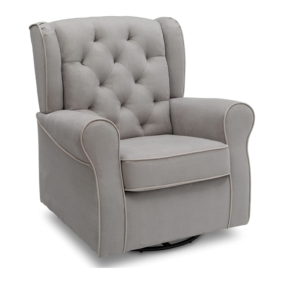 Delta Children Upholstered Swivel Glider Chair Instructions Manual