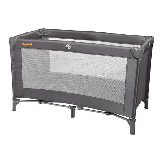 Baninni NIDO LETTO GRAY BNBTA019-GY Manual