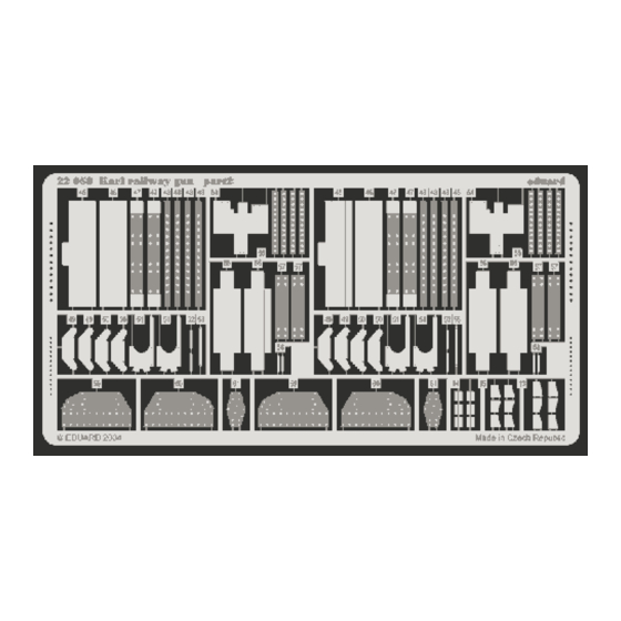 Eduard Karl railway gun Assembly Instructions Manual