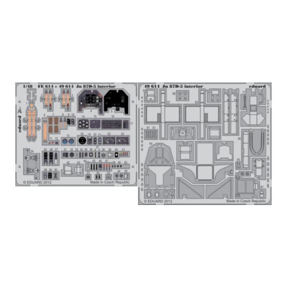 Eduard Ju 87D-5 interior S.A. Manual