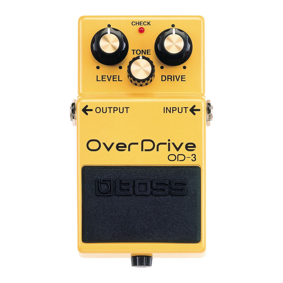 Boss OD-3 Owner's Manual