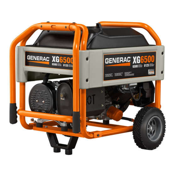 Generac Power Systems 005796-0 (XG6500) Owner's Manual
