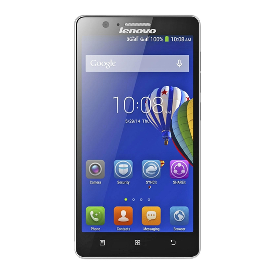 Lenovo A536 Quick Start Manual