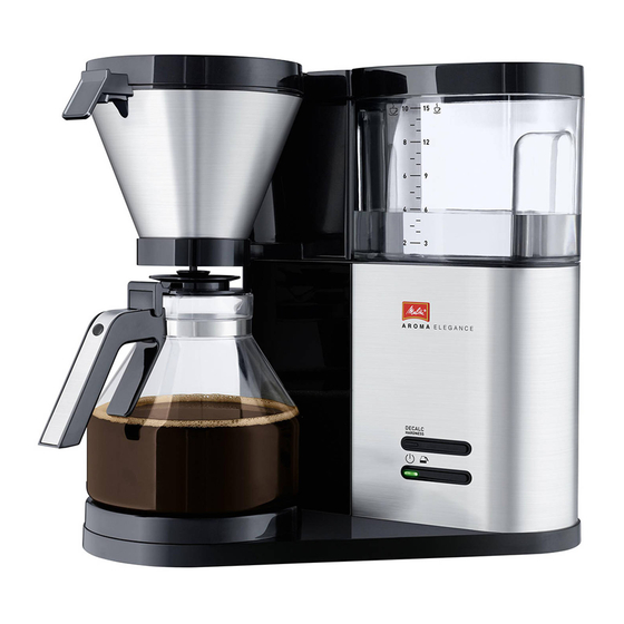 Melitta AromaElegance Operating Instructions Manual