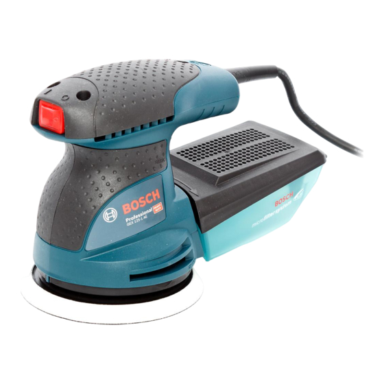Bosch GEX Professional 125-1 A Original Instructions Manual