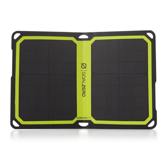 GOAL ZERO Nomad 7 Plus User Manual