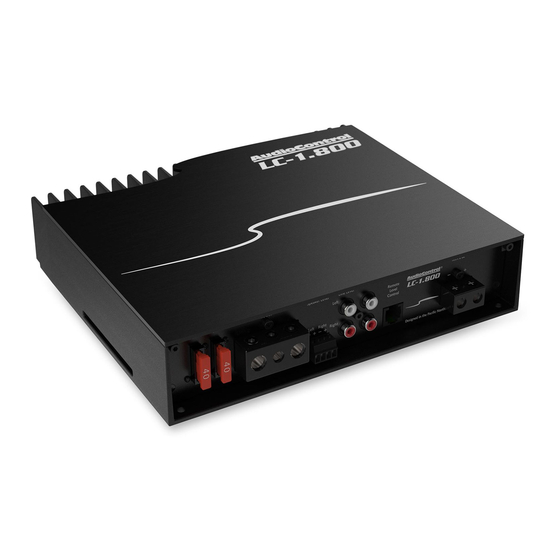 AudioControl LC-1.800 Quick Start Manual