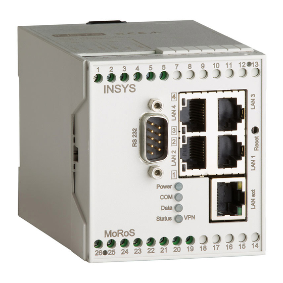 insys icom MoRoS LAN Quick Installation Manual