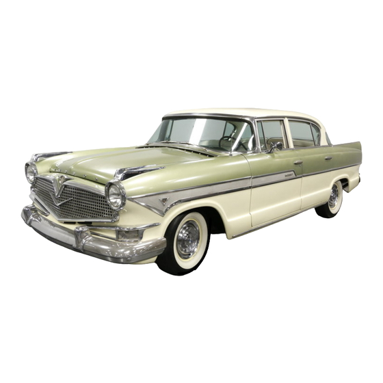 Hudson 1957 Technical Service Manual Supplement