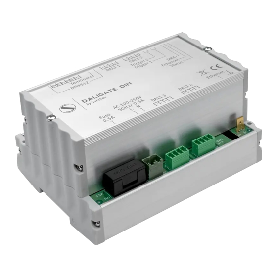 Sundrax DALIGate DIN User Manual
