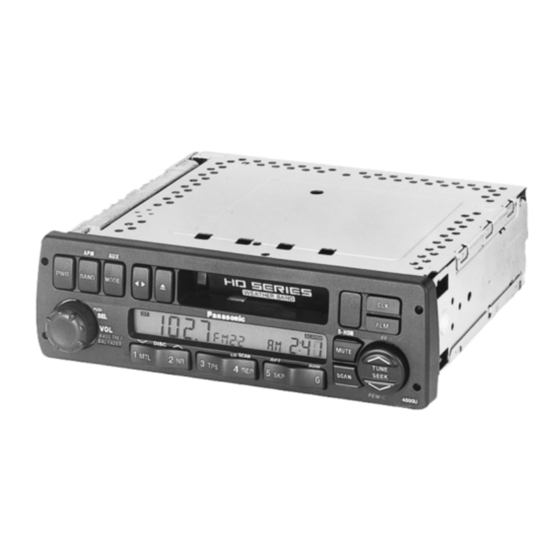 Panasonic CQ4500U - AUTO RADIO/CD TRUCK Manuals