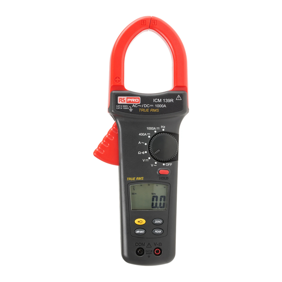 RS PRO ICM 139R Instruction Manual