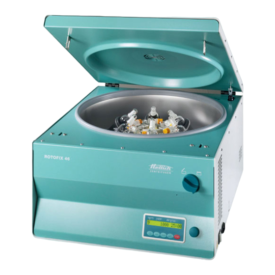 Hettich ROTOFIX 46 Operating Instructions Manual