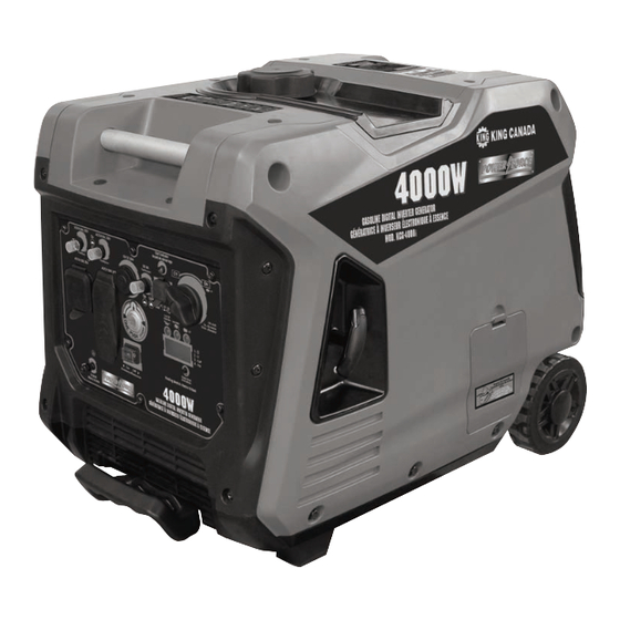 King Canada POWER FORCE KCG-4000i Manuals