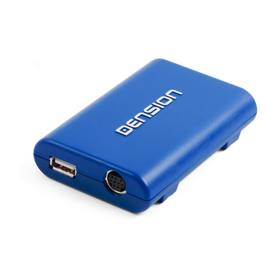 Dension Gateway Blue User Manual