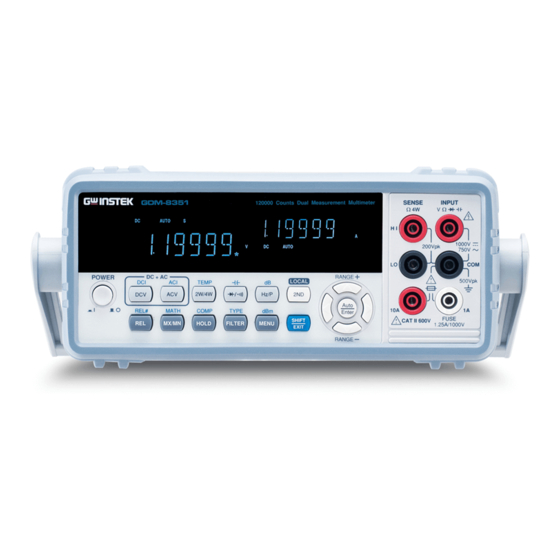 GW Instek GDM-8351 User Manual