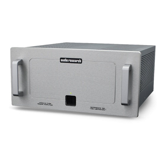 Audio Research SE Series Manual