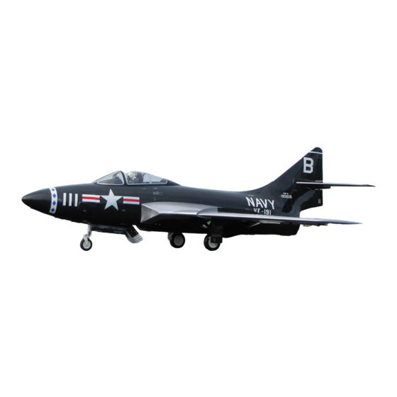 BVM GO FLY GOLD Grumman F-9F Cougar Manual