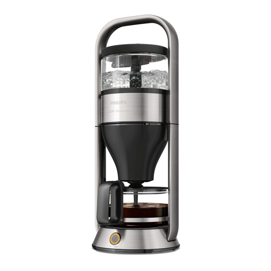 Philips CAFE GOURMET HD5408 Manual