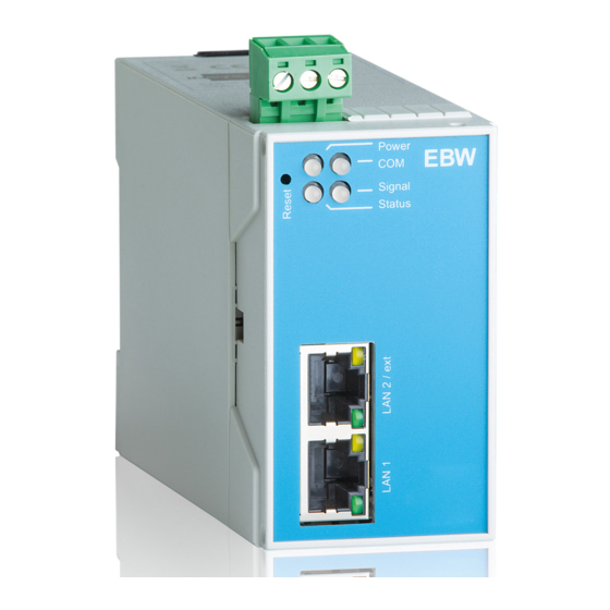 insys icom EBW-E Quick Installation Manual
