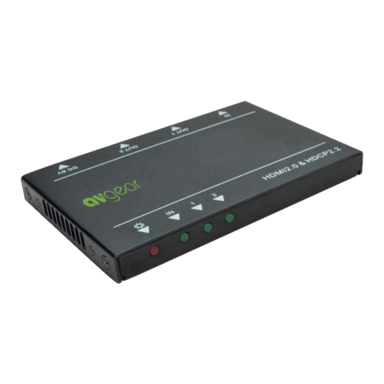 AVGear AVG-UDA2 V2 Manuals