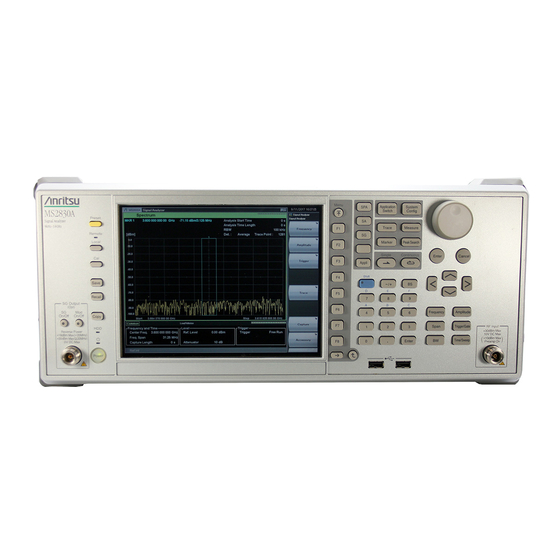 Anritsu MS2840A Operation Manual