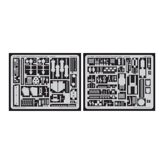 Eduard Sd.Kfz.251/22 Ausf.D UHU Quick Start Manual