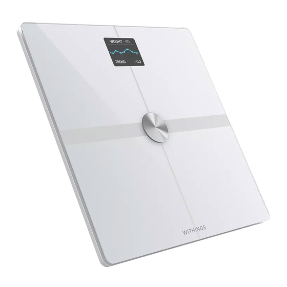 Withings Body Smart WBS13 Product Manual