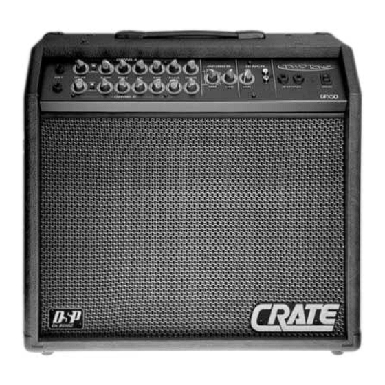 Crate TWOTONE GFX50 Owner's Manual