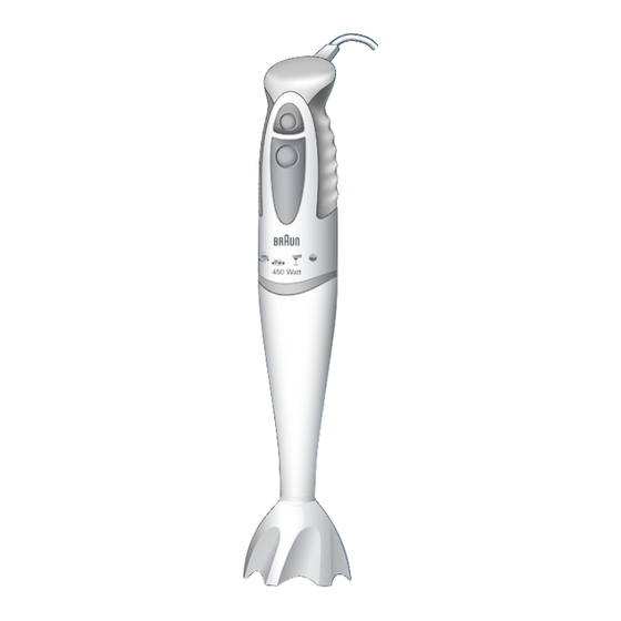 Braun Minipimer MR 4050 CA Manual