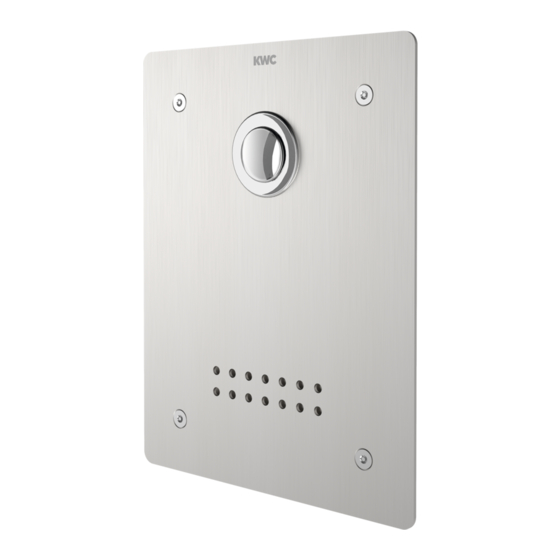 KWC F5 Installation And Operating Instructions Manual