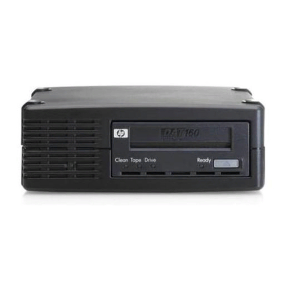 HP 157770-001 - DAT Drive 20/40 Tape Configuration Manual