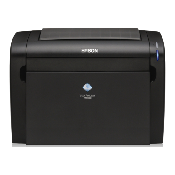 Epson Aculaser M1200 Product Specifications And Dimensions